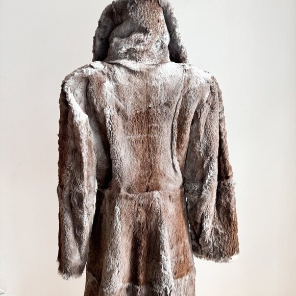 Vintage Sheared Rabbit Eastern Eastern European Tzar Fit and Flare Maxi Coat L - Picture 6 of 10